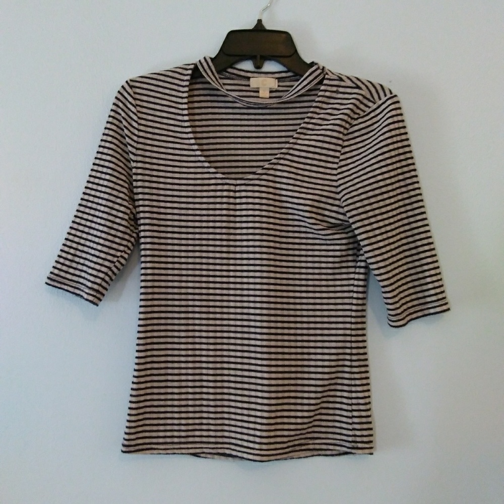 Striped Choker Top